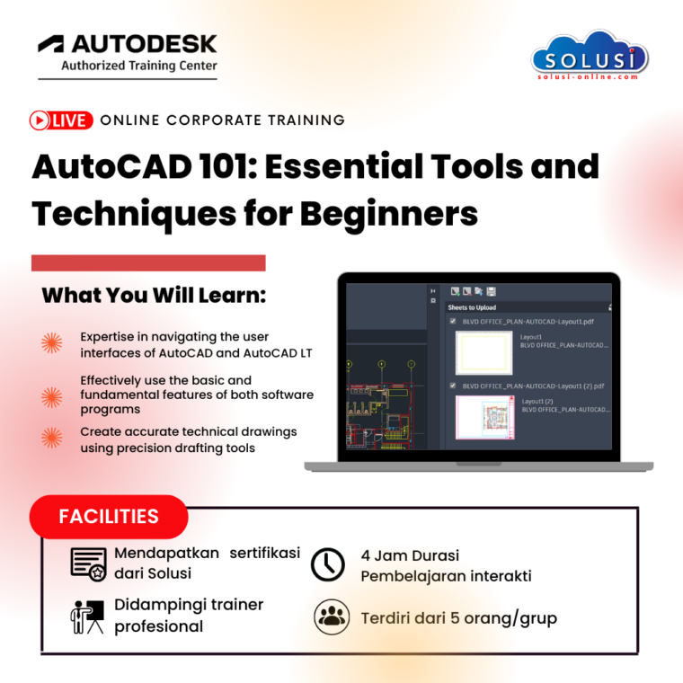 Corporate Training - AutoCAD 101: Essential Tools and Techniques for Beginners