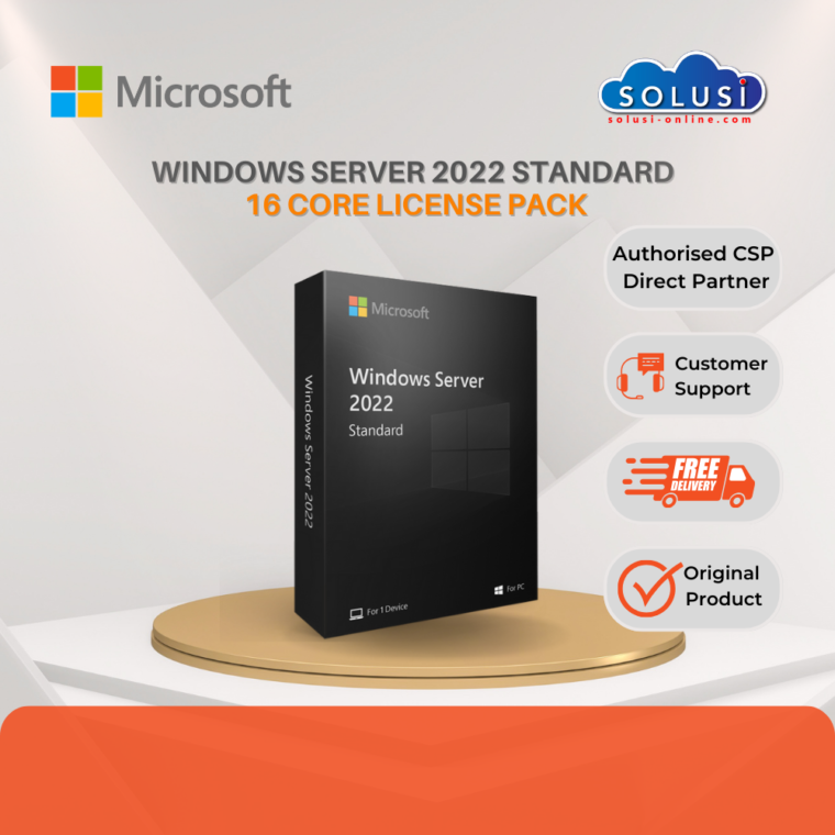 Windows Server 2022 Standard - 16 Core License Pack